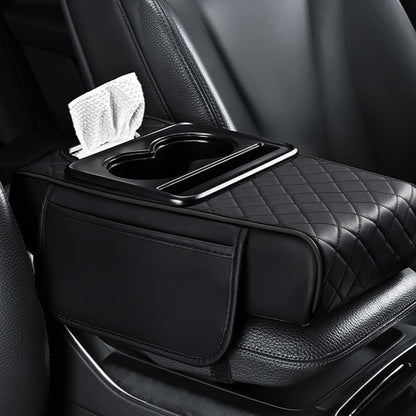 Premium Car Armrest Organizer With Cup Holders & Storage Compartments