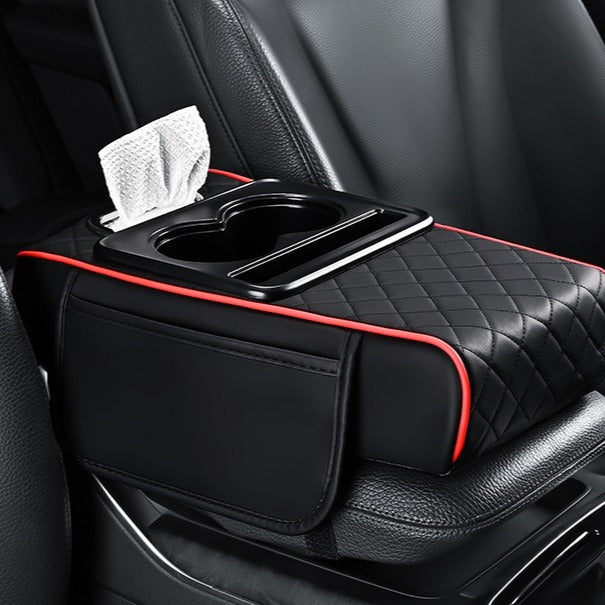 Premium Car Armrest Organizer With Cup Holders & Storage Compartments