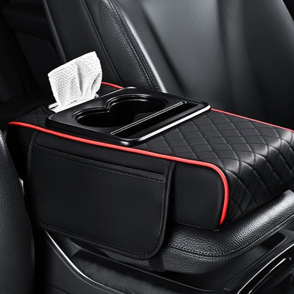 Premium Car Armrest Organizer With Cup Holders & Storage Compartments