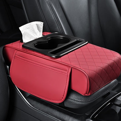 Premium Car Armrest Organizer With Cup Holders & Storage Compartments